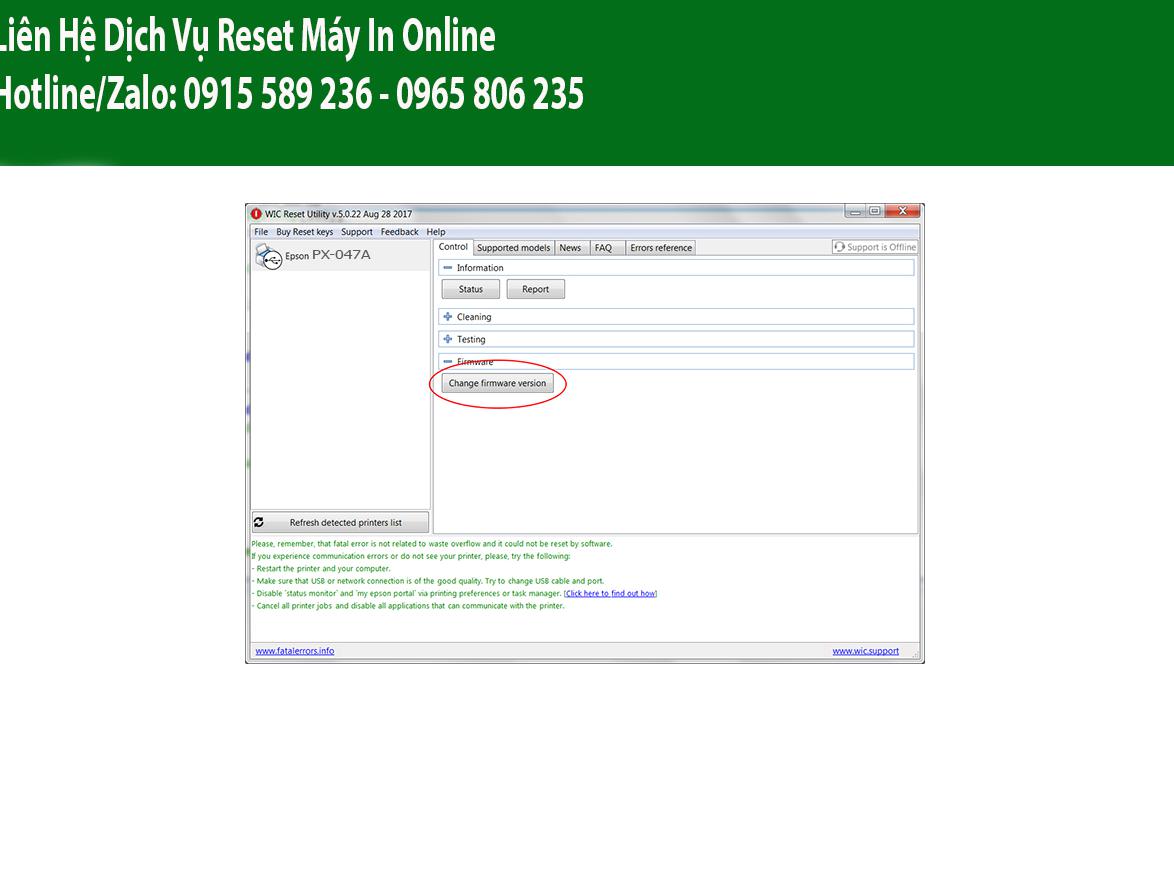 Key Firmware May In Epson PX-047A Step 2